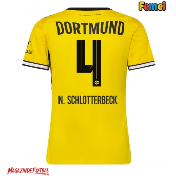 Borussia Dortmund Nico Schlotterbeck #4 Tricou Fotbal Replică 2026-27 Femei Acasa